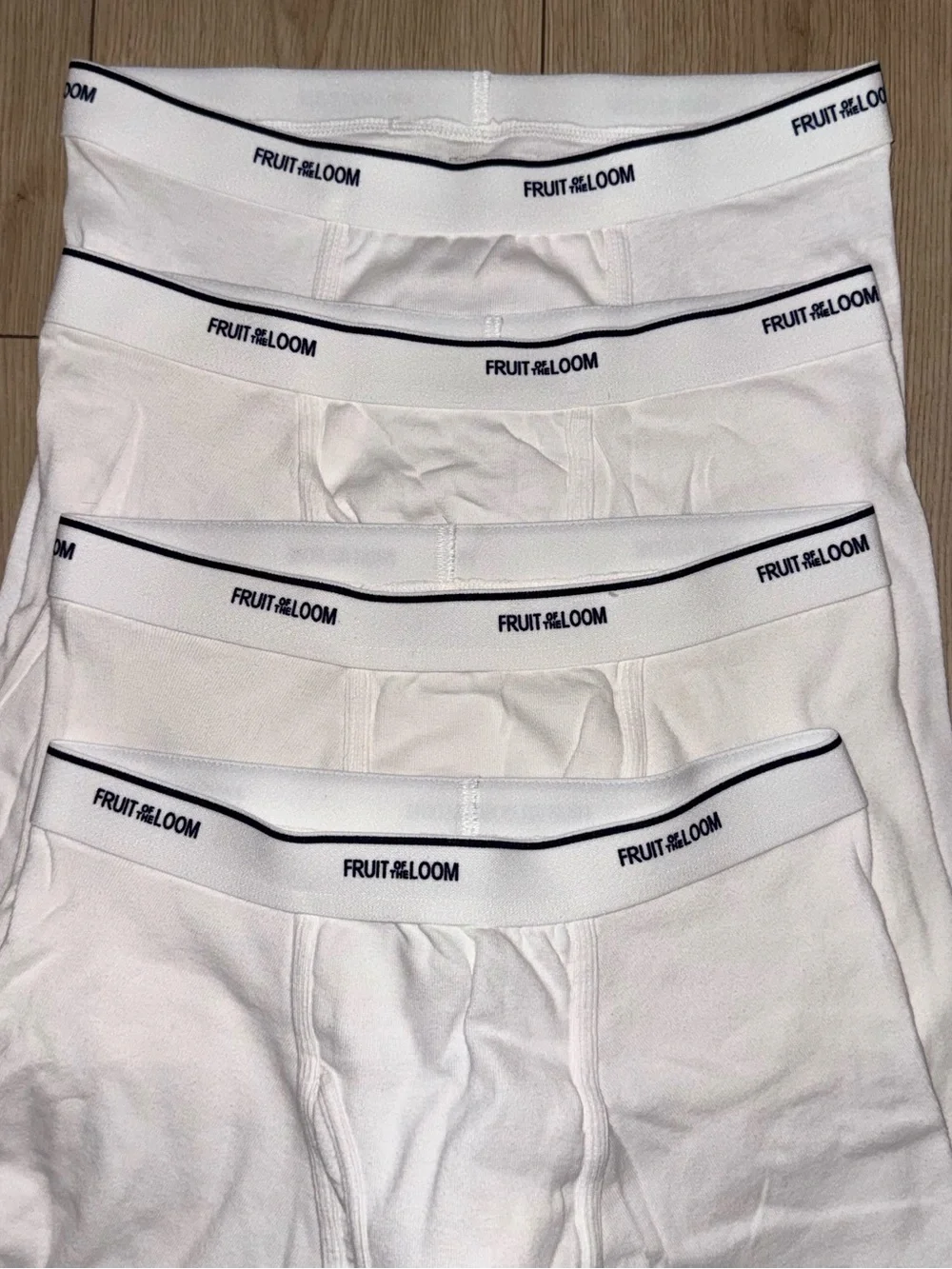 Fruit of the Loom Coolzone Mens Large White Boxer Briefs Lot Of 4 NWOT